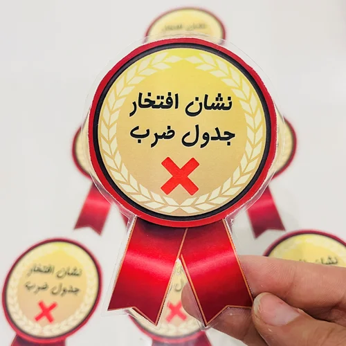 مدال ضرب (نشان ضرب)۱۰عددی+گیره برای اتصال به لباس