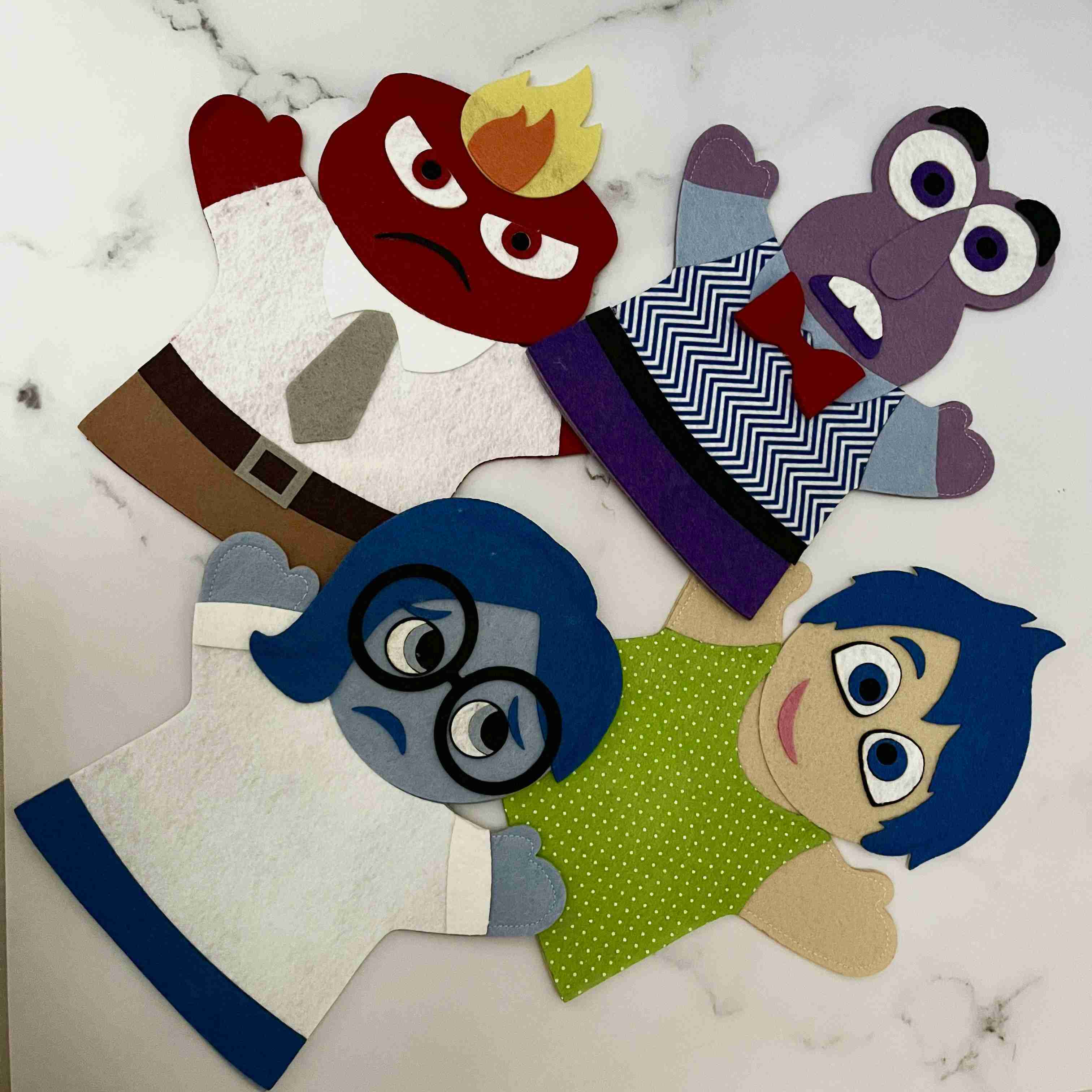 پک عروسک دستی احساسات (نمدی)