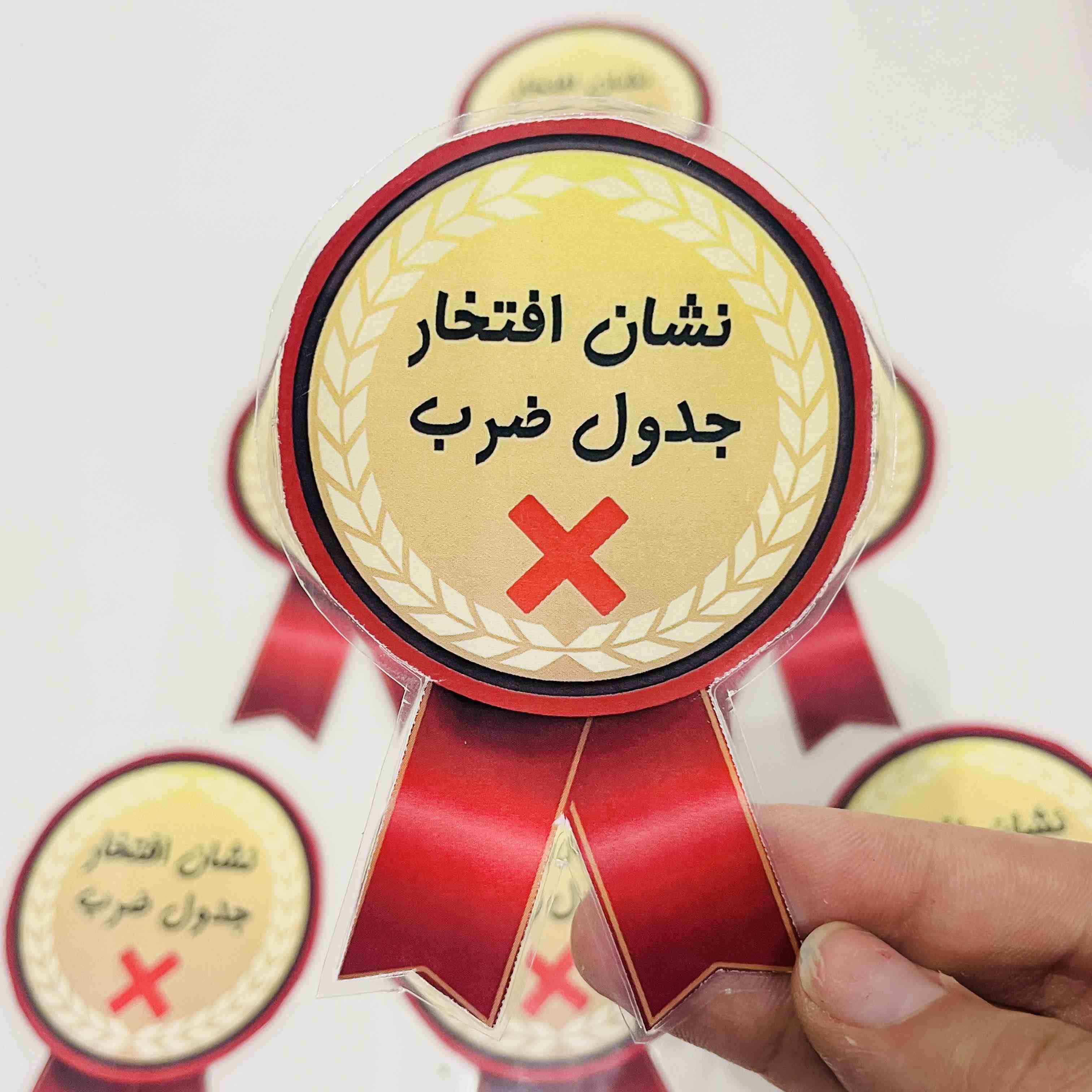 مدال ضرب (نشان ضرب)۱۰عددی+گیره برای اتصال به لباس